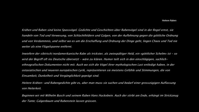 Standbild aus Heitere Raben