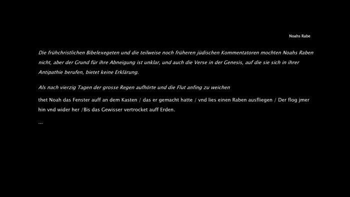 Standbild aus Noahs Rabe